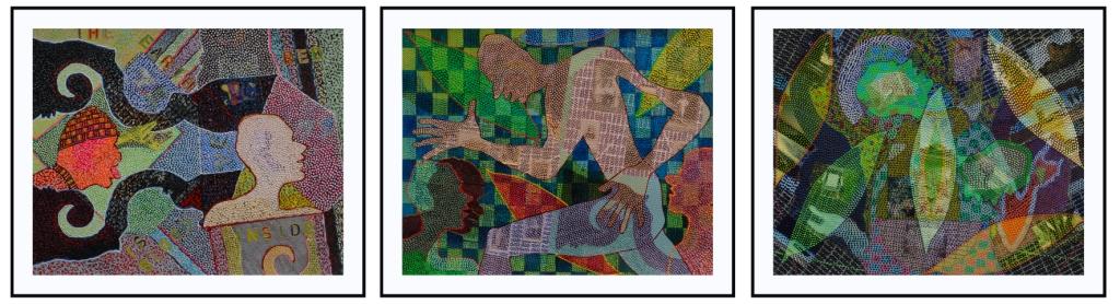 The earth is red blood inside (drieluik)