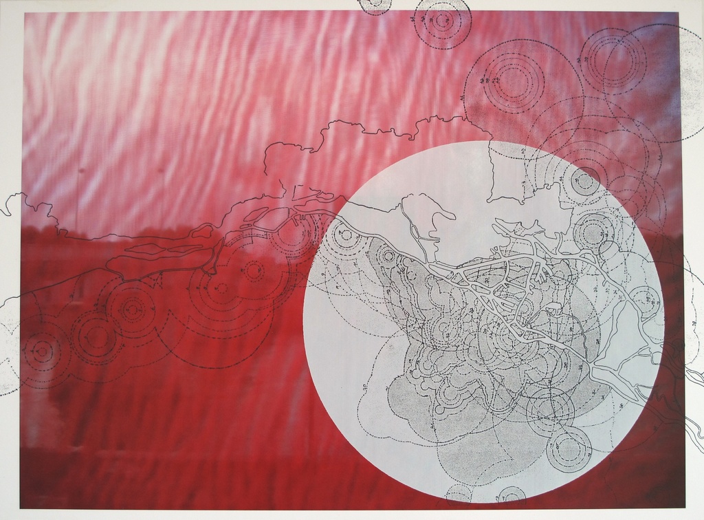 zonder titel (rood met witte bol)