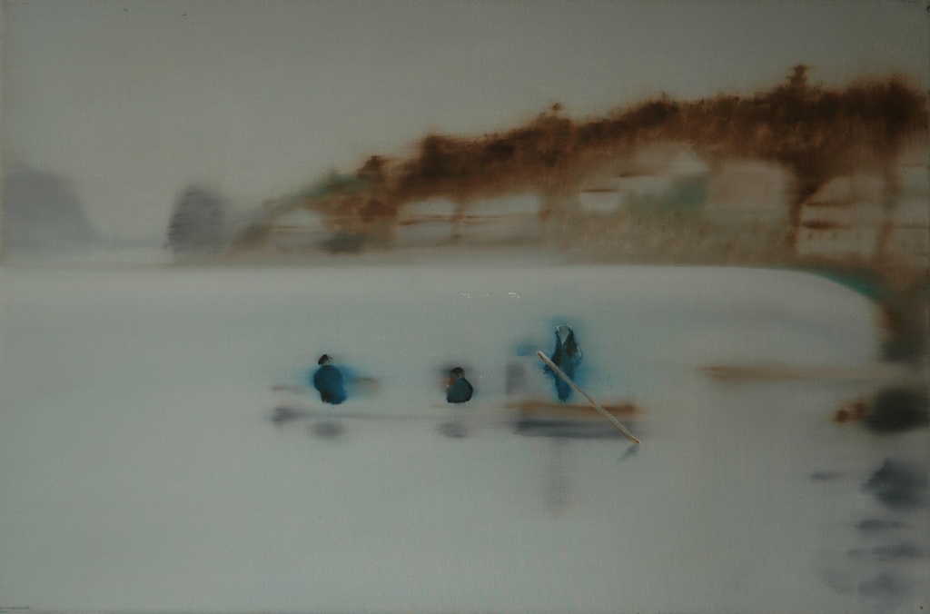 Japanese lake landscape