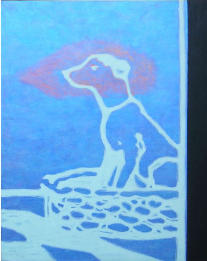 Le chien du boucher (oplichtend in donker)