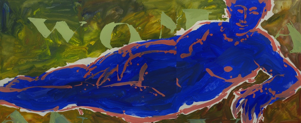 Woman, blauw-rose (tweeluik)