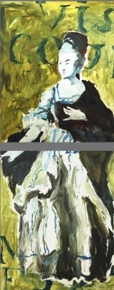Portret naar Th. Gainsborough (tweeluik)