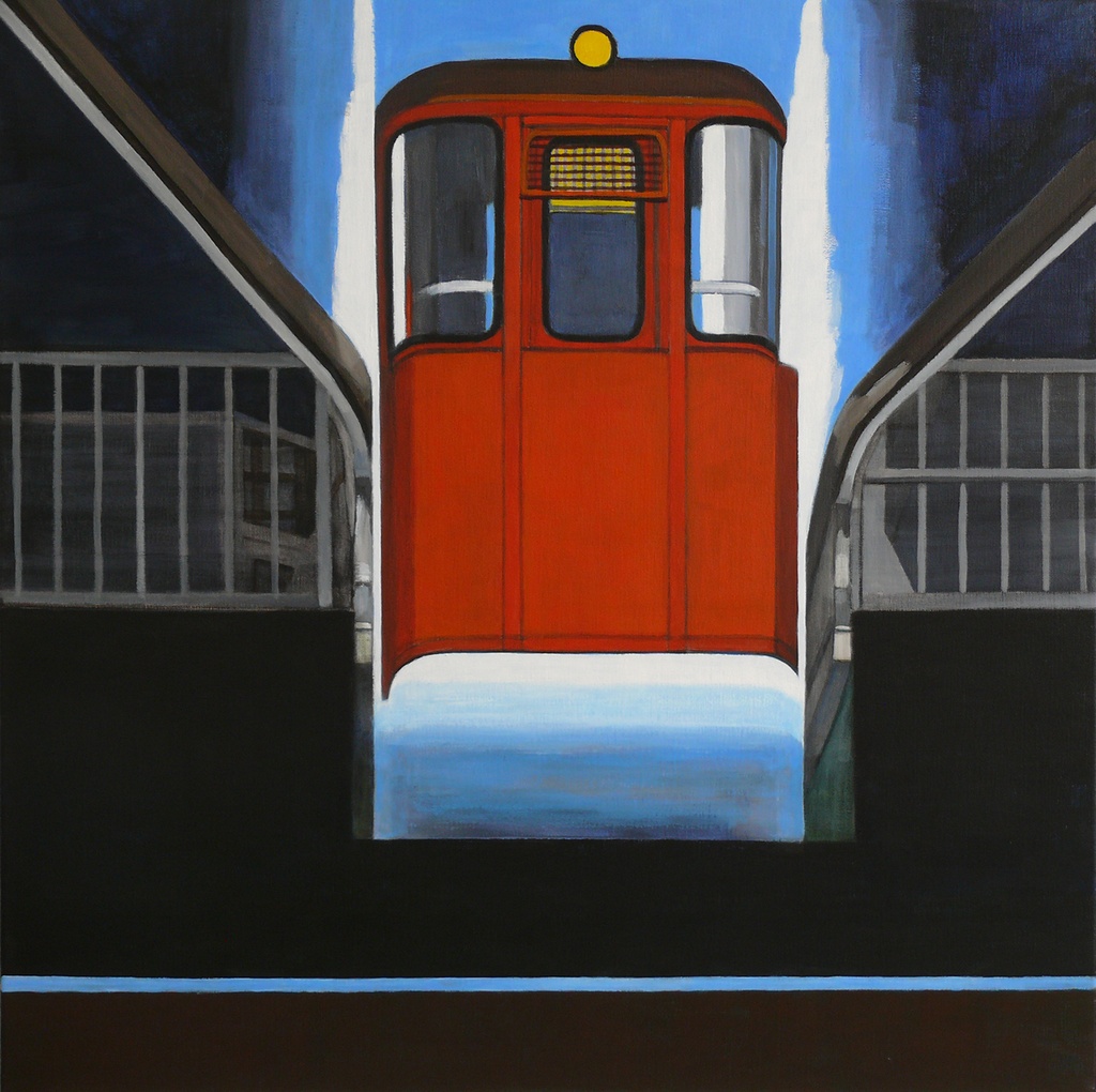 Reflected cable railway