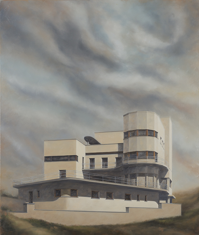 Distant clouds/the building