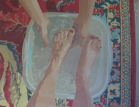 Washing feet