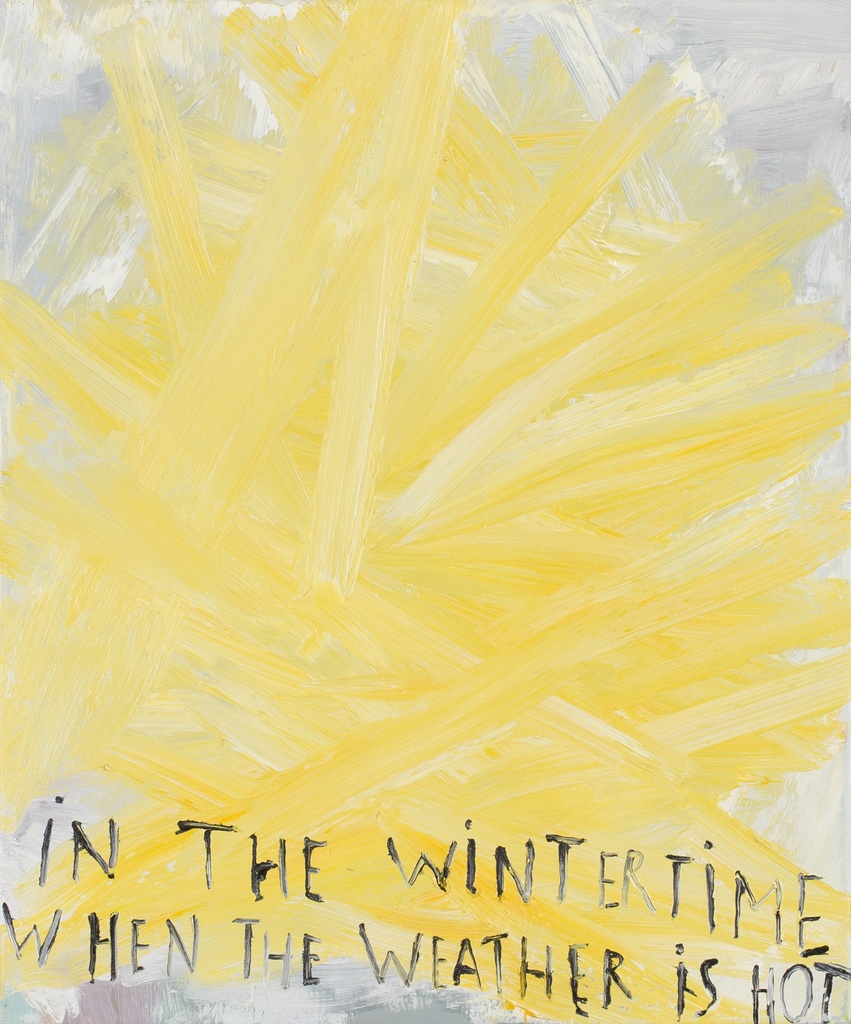 In the wintertime when the weather is hot