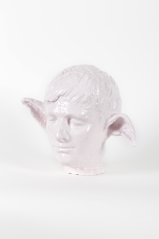 Pink with ears