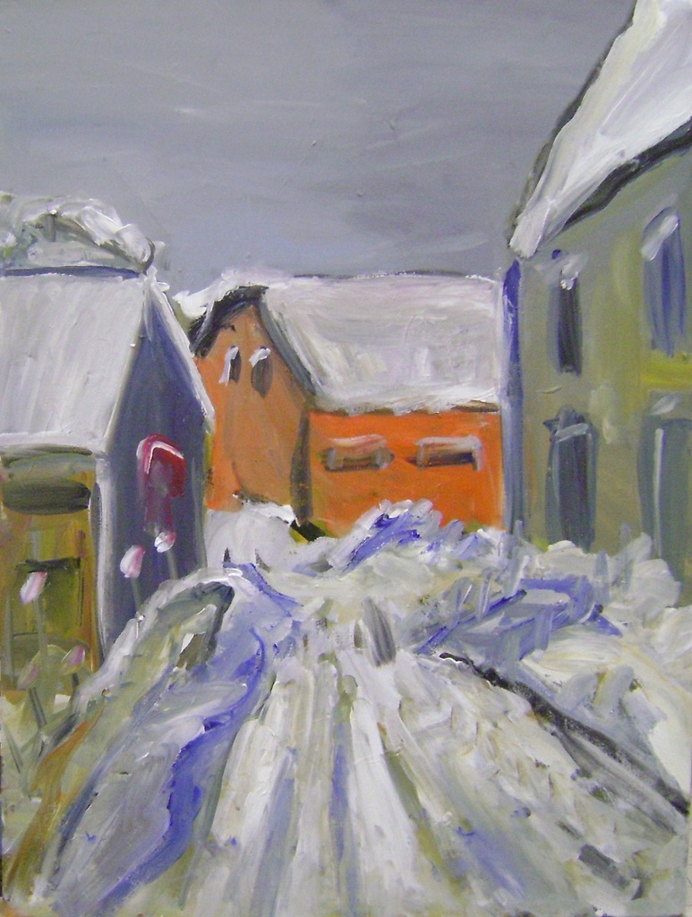 Besneeuwd dorp (2010-26)