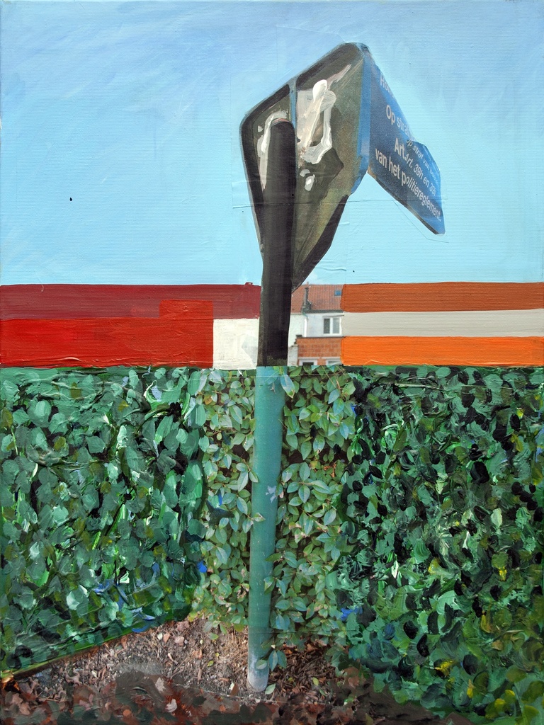 Geplooid verkeersbord
