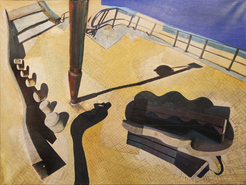 Schaduwen dijk Wenduine