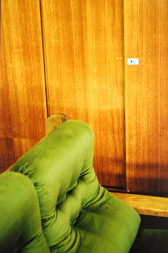 Green sofa