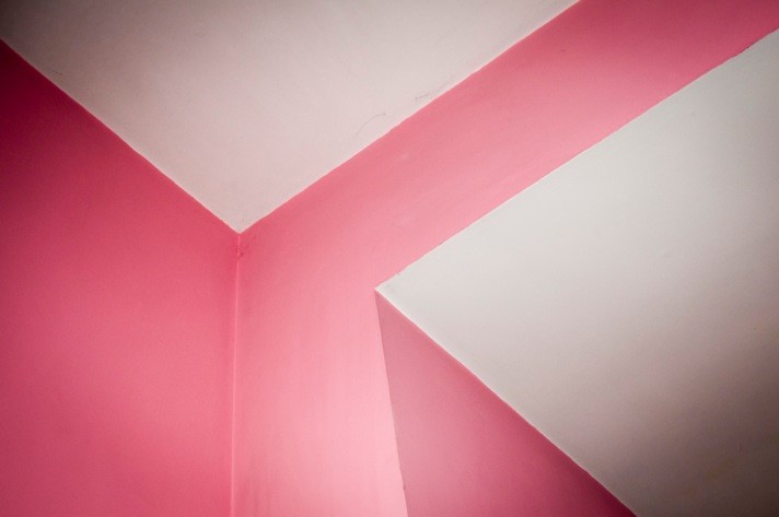 Pink hallway