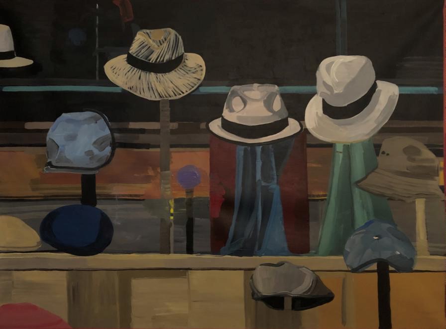 Mountbattenroze, elektrisch blauw en verdigris in de Schildknaapstraat