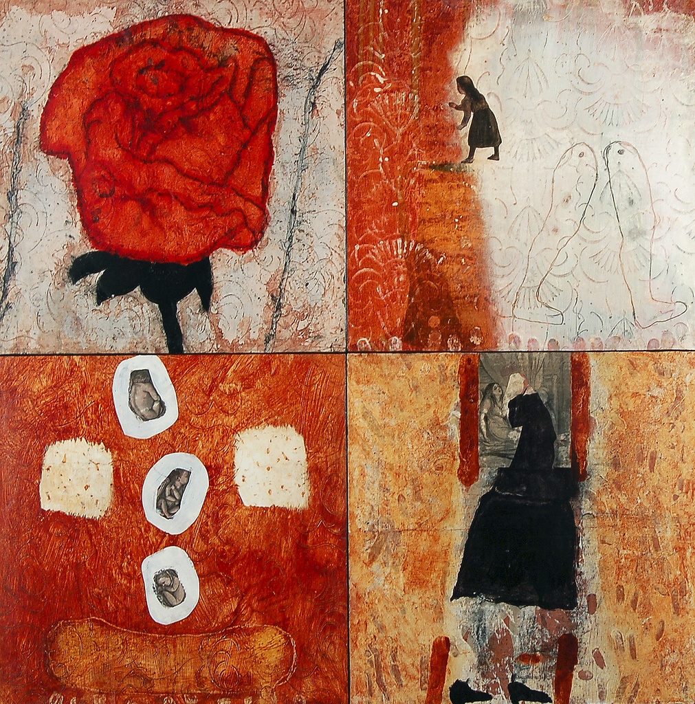 Rode roos (vierluik)