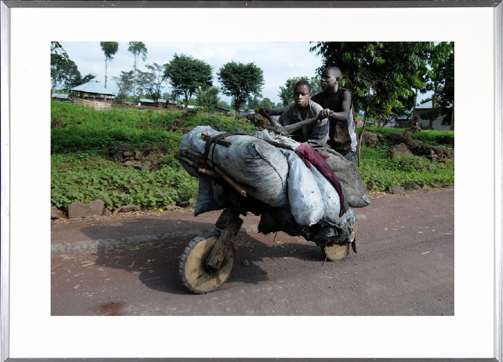 Goma, chukudu loaded bags