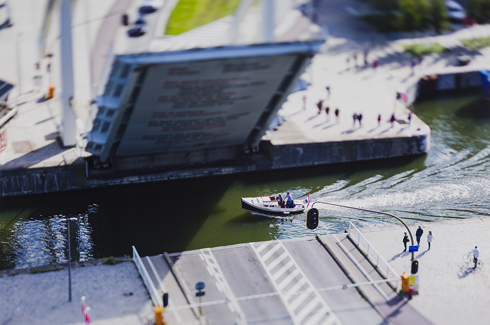 Tilt shift London brug 2015