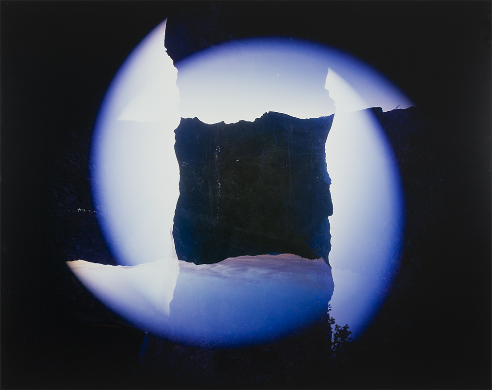 Fractal horizons, blauw gebroken cirkel