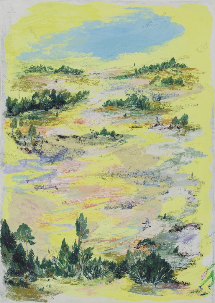 Jachtpartij - naar jachtpartij bij het kasteel van Torgau door Cranach de oude