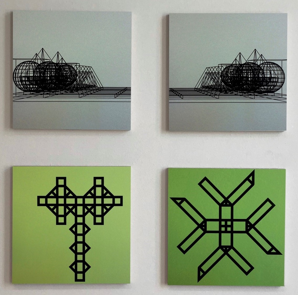 Contigent colored composition (vierluik)