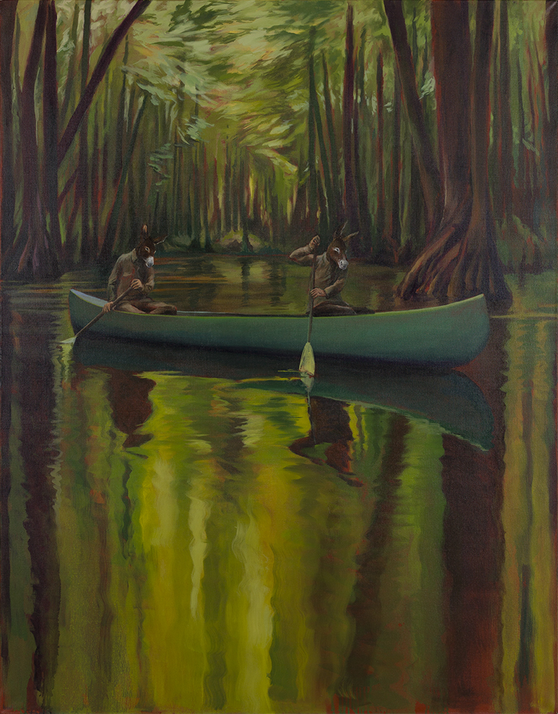 Le Théâtre des Opérations, l’exil des ânes. - Het Theater van Operaties, de verbanning van de ezels.