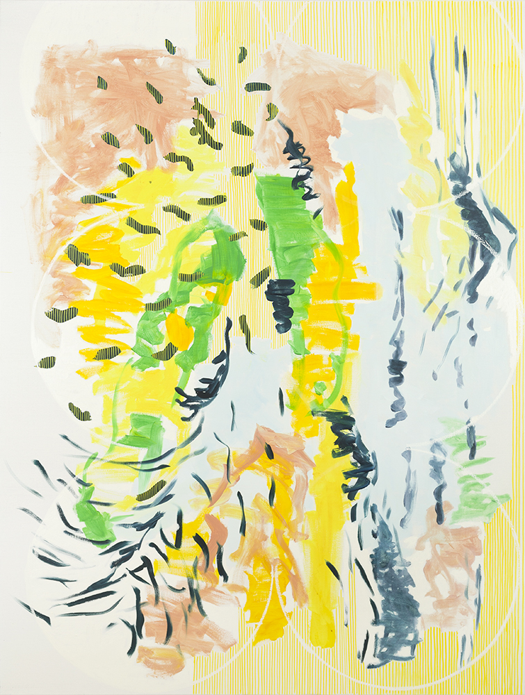 Gele cirkel mannetje