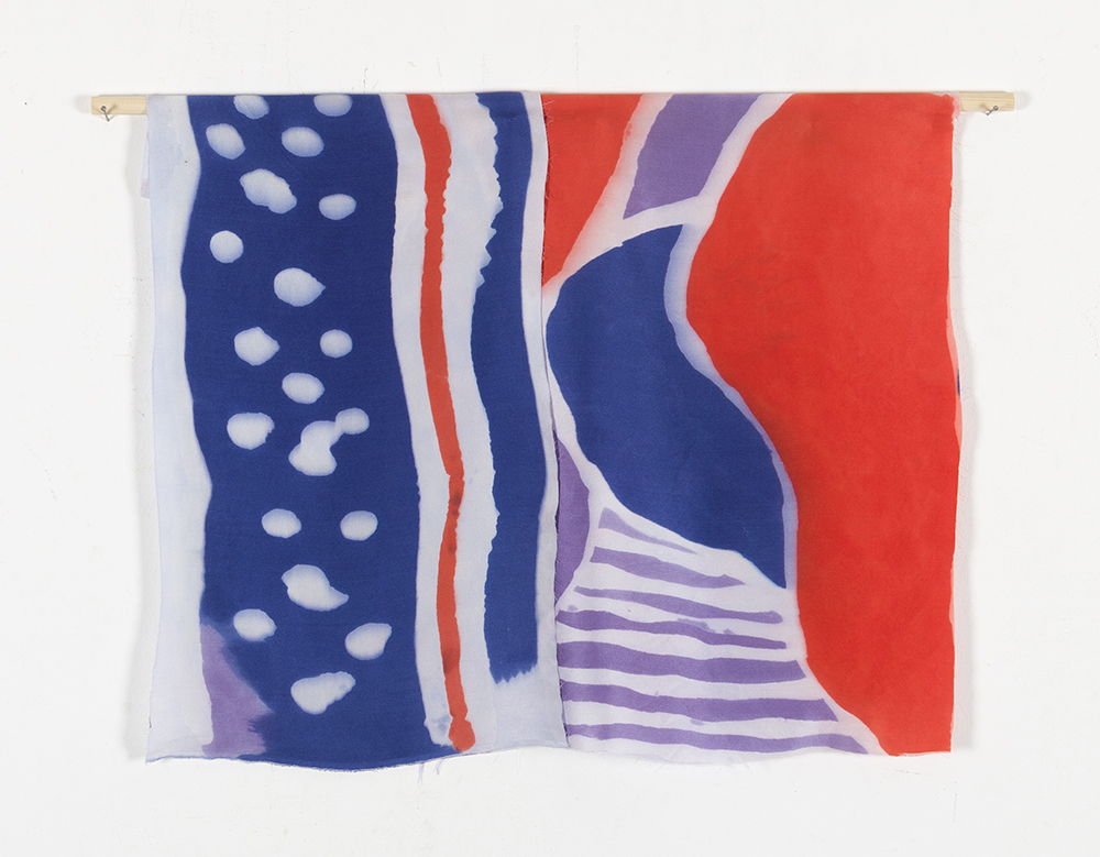 Textile Series - purple, orange