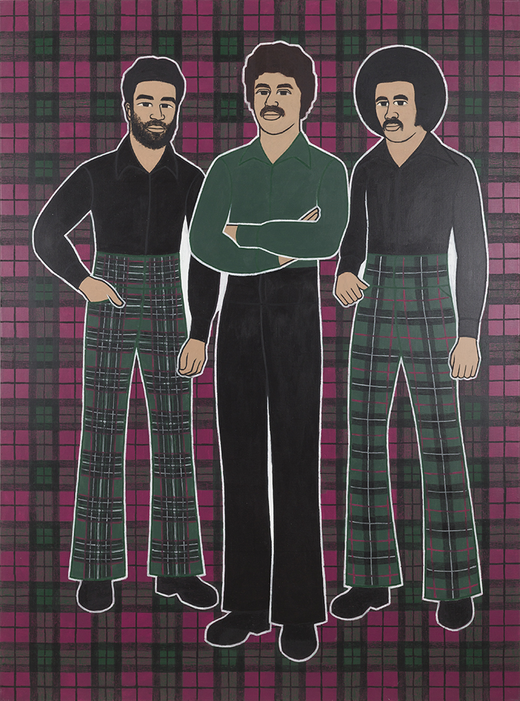 Untitled (plaid X)