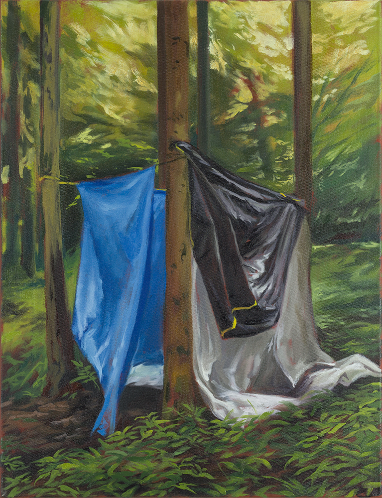 BLACK, BLUE & WHITE SHELTER