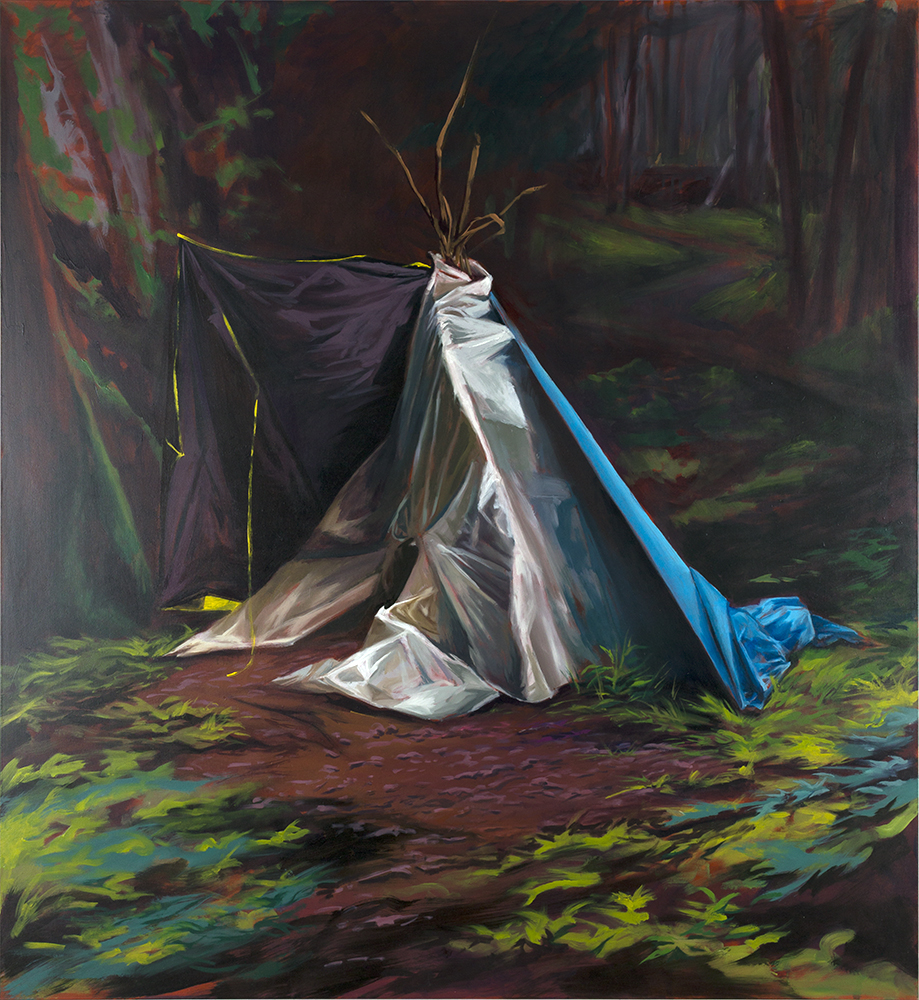 BLACK, WHITE & BLUE SHELTER