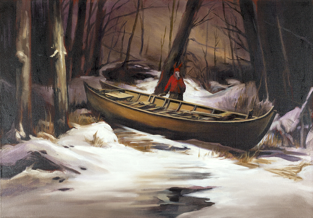 PURPLE CANOE & RED DONKEY