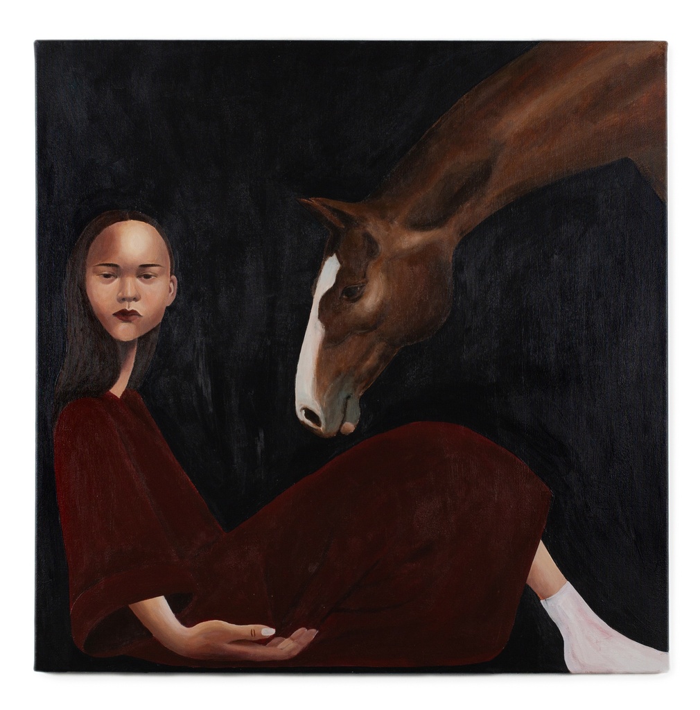 Mind Battle, Woman, Horse