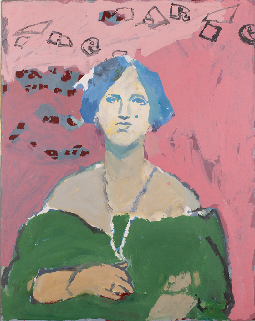 Madame de Moitessier staand