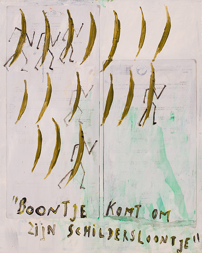 Boontje komt om zijn schildersloontje