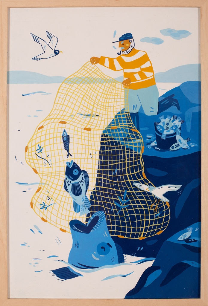 Manati: de visser vangt vele soorten vissen groot, groter, grootst