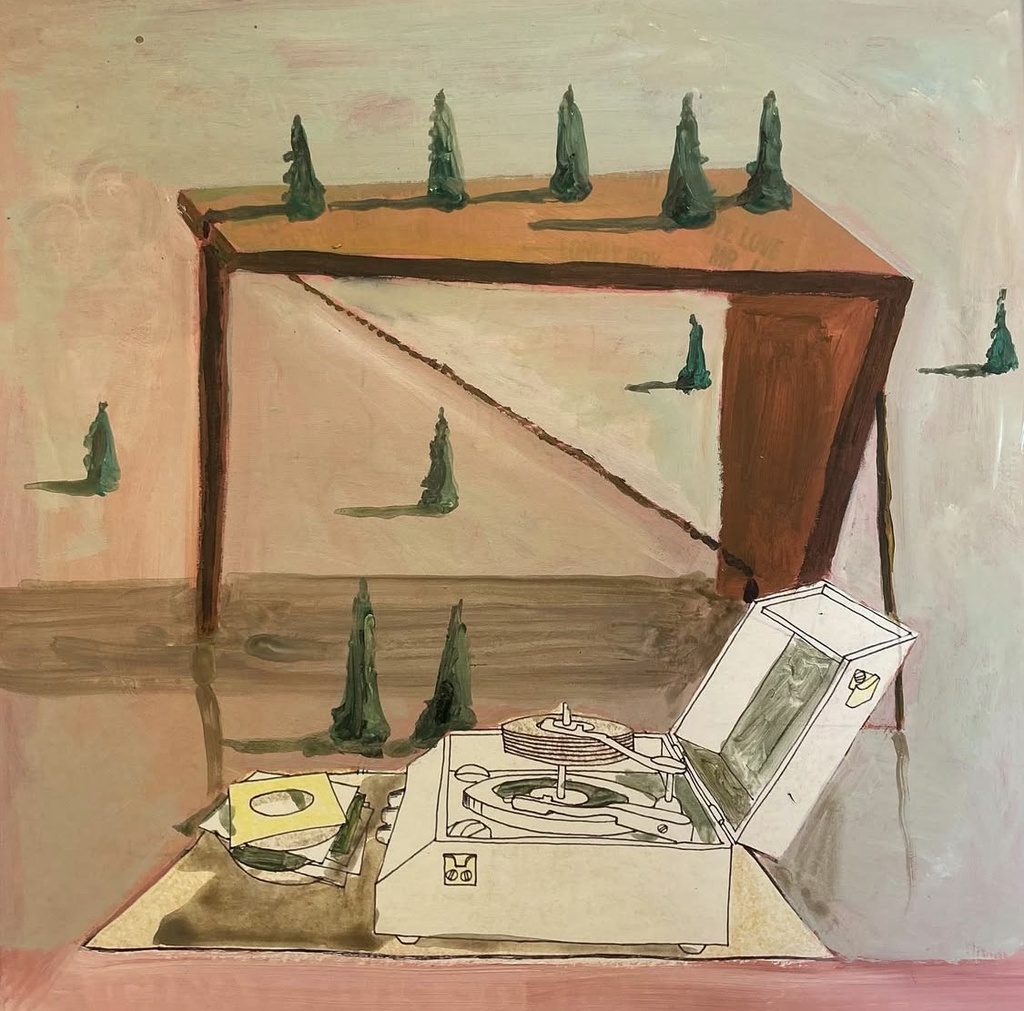 Coffeetable with trees