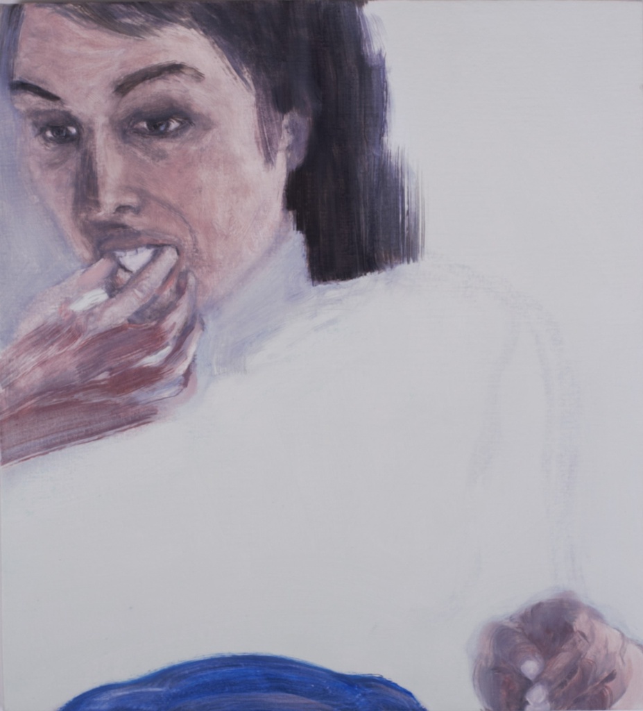 self portrait eating