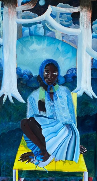 Blauw Vrouw