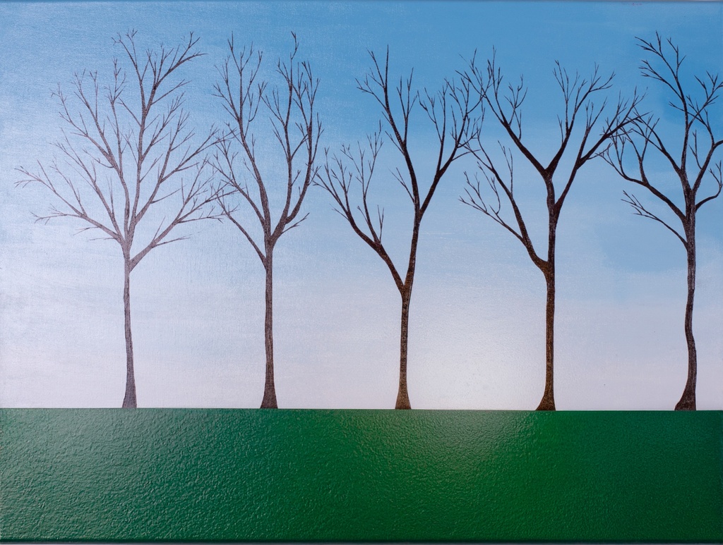 Landschap met bomen I
