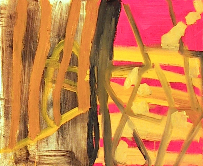 Fragment landschap hand