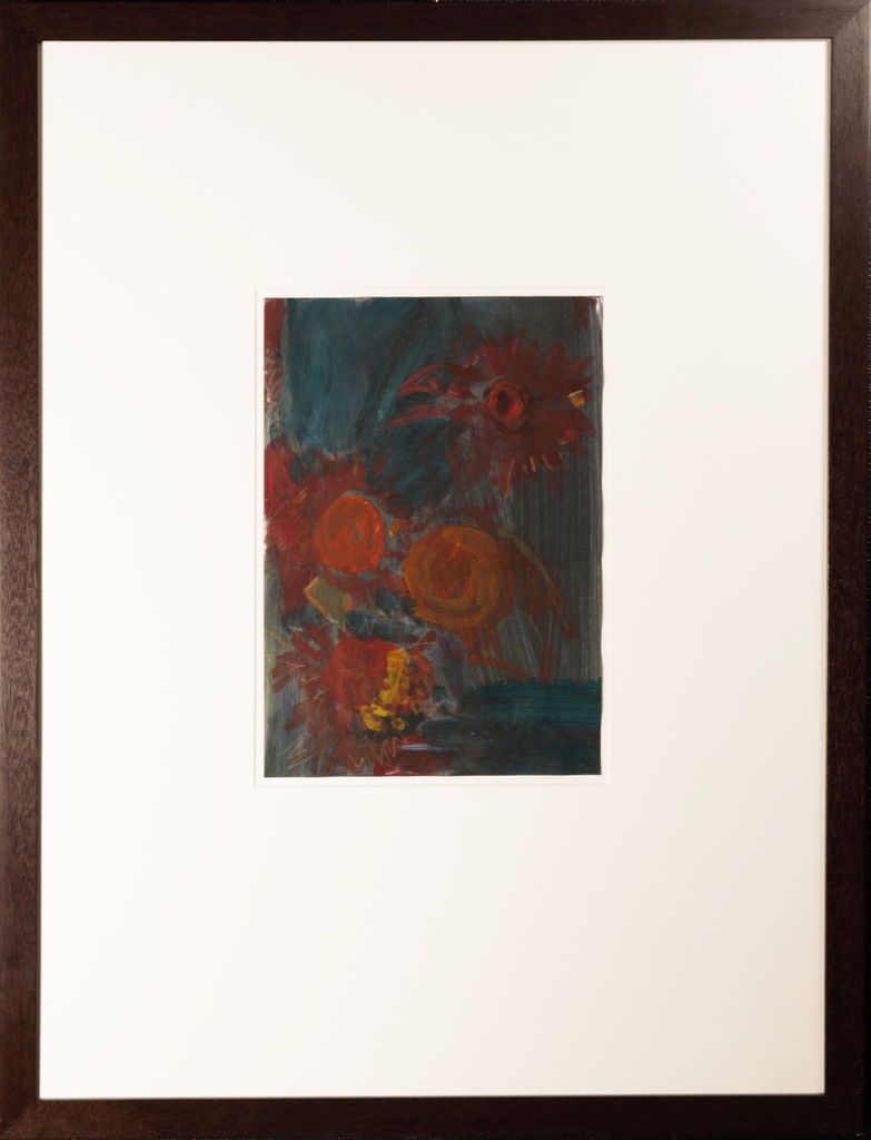 Hommage aan Van Gogh (zonnebloemen groen)