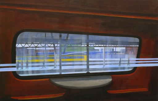 [10990036] Reflected puppets waiting