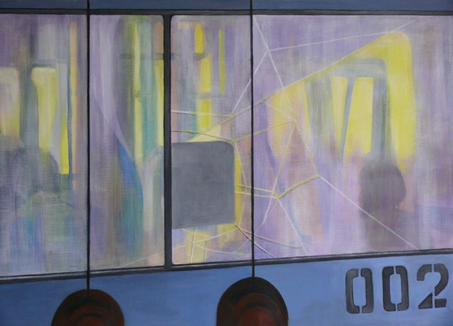 [10990069] Reflection with trolley