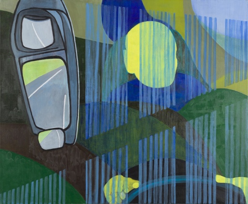 [10990083] Reflection - On the road between greens