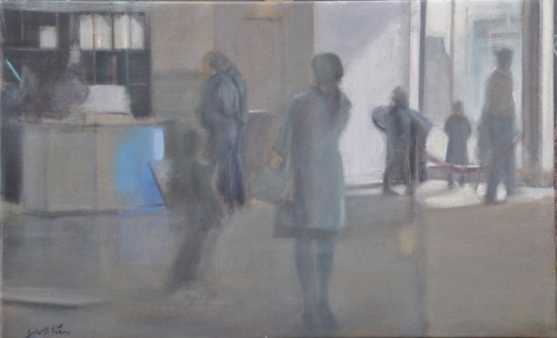 [13890005] Glazen deur in spiegel