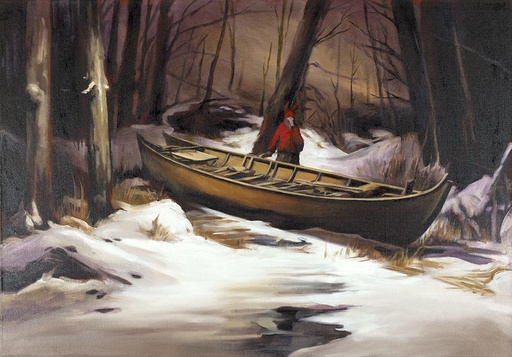 [14670050] PURPLE CANOE & RED DONKEY