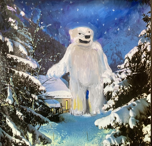 [09980125] Polar bear (scene) / (enkel verkoop)